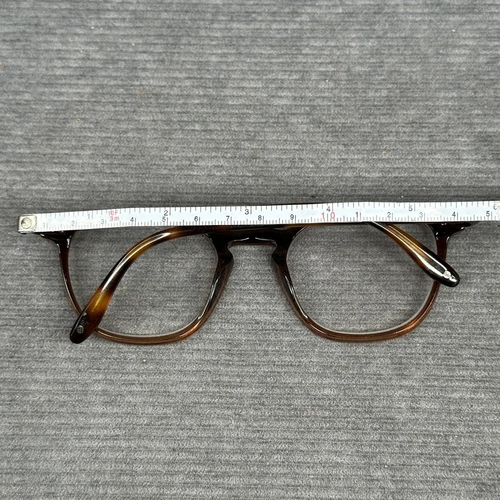 Badgley Mischka Penjen Brown Tortoise Round Eyeglasses 51-21-145 Y2k